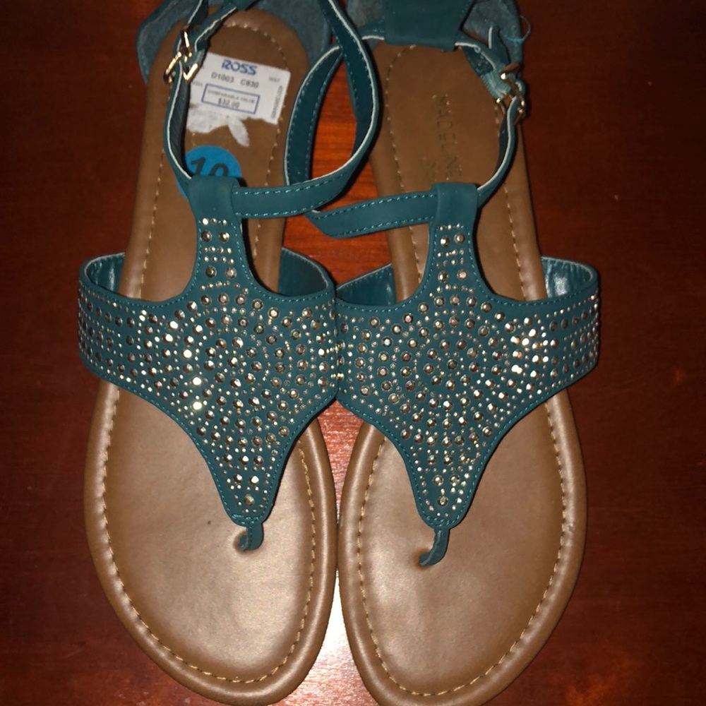 Studded T- strap sandal